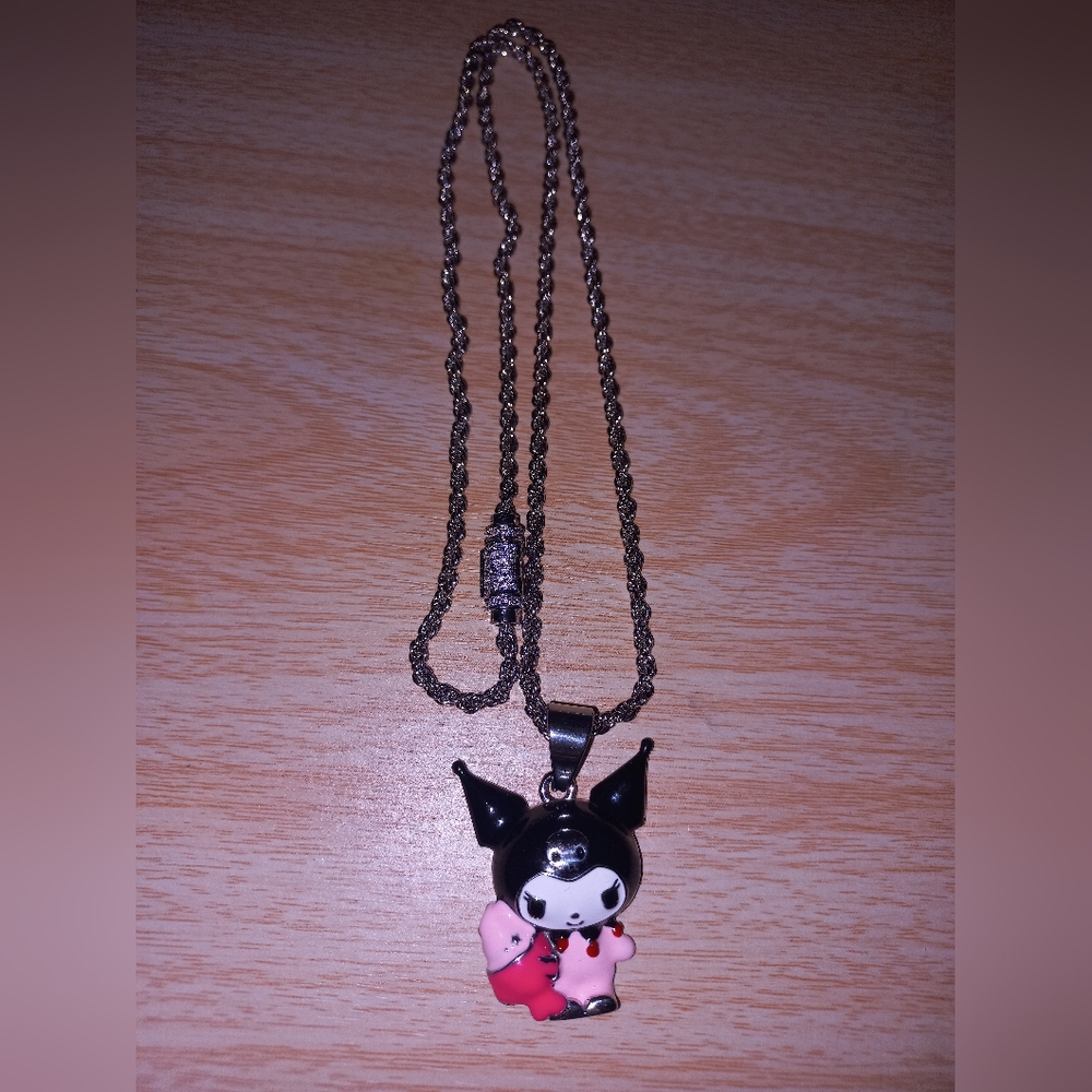 Kuromi pendant plus chain